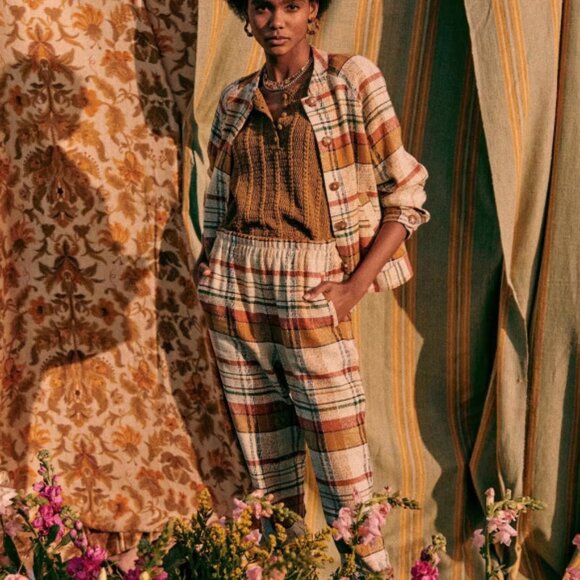 Sezane - NWT - Ross Trousers Texan Jacquard - Picture 3 of 7